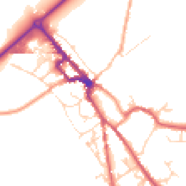 Daytime road noise heatmap for NR35 1AP