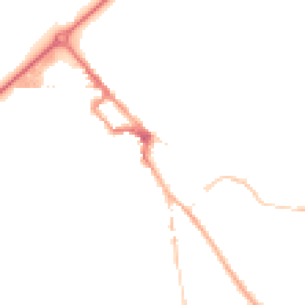 Night-time road noise heatmap for NR35 1AP