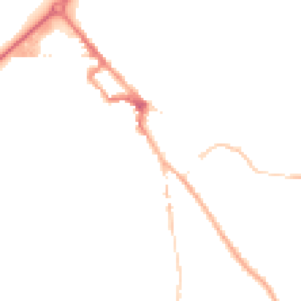 Night-time road noise heatmap for NR35 1AX