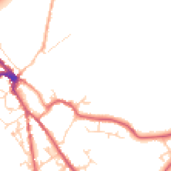 Daytime road noise heatmap for NR35 1BF