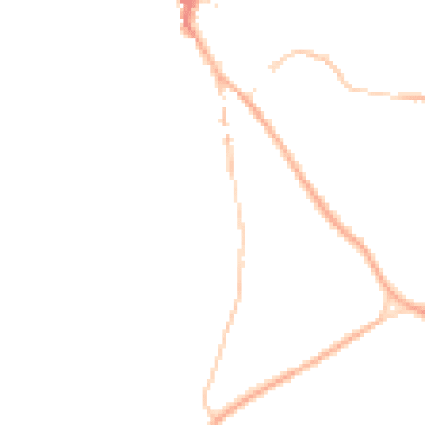 Night-time road noise heatmap for NR35 1BJ