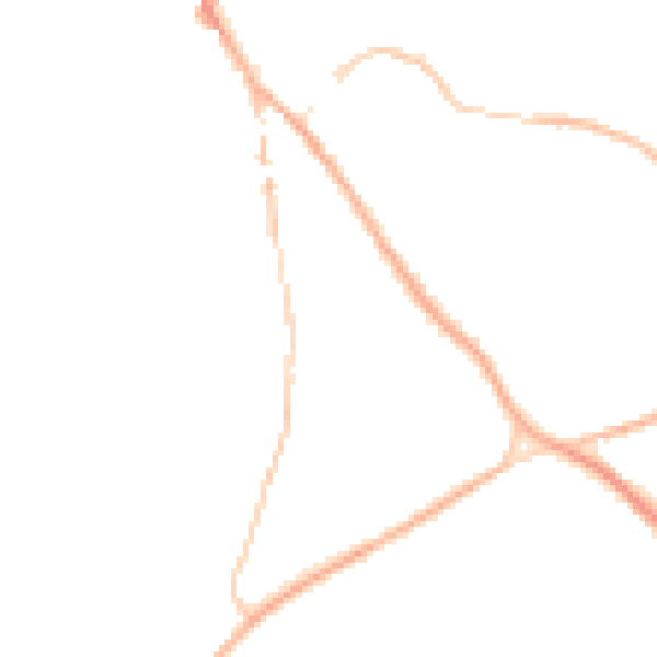 Night-time road noise heatmap for NR35 1BL