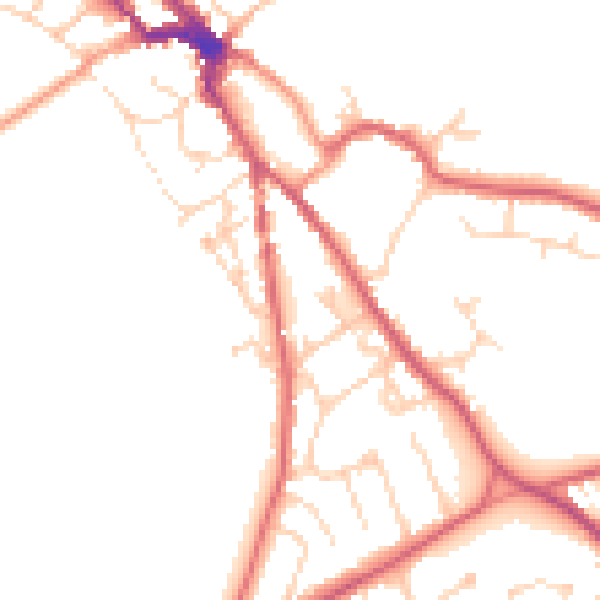 Daytime road noise heatmap for NR35 1BP