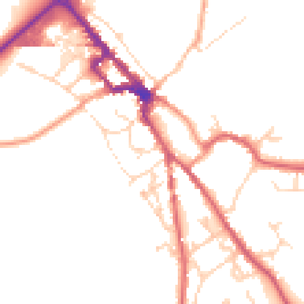 Daytime road noise heatmap for NR35 1DB