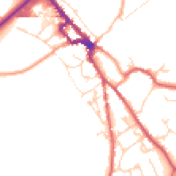 Daytime road noise heatmap for NR35 1DF