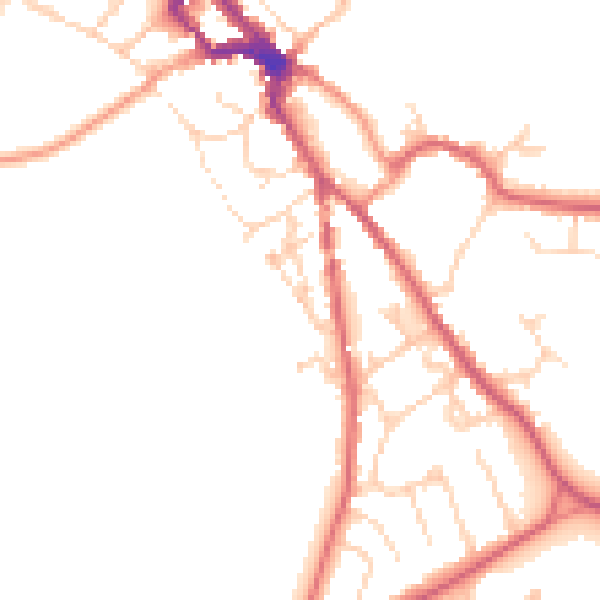 Daytime road noise heatmap for NR35 1DG