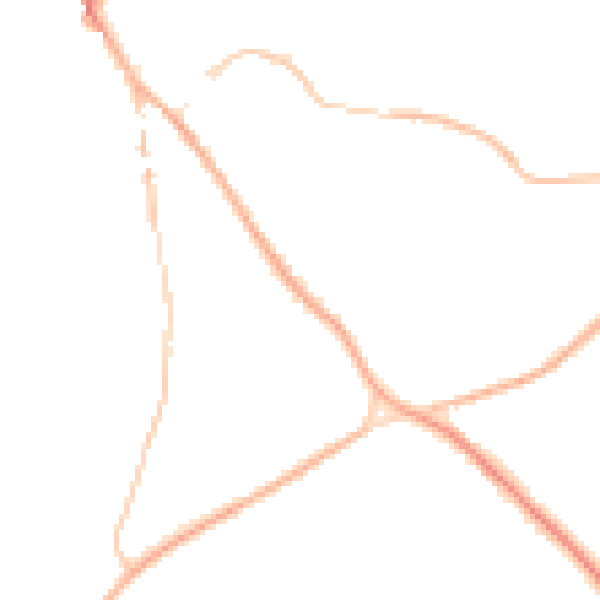 Night-time road noise heatmap for NR35 1DL