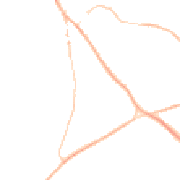 Night-time road noise heatmap for NR35 1DN