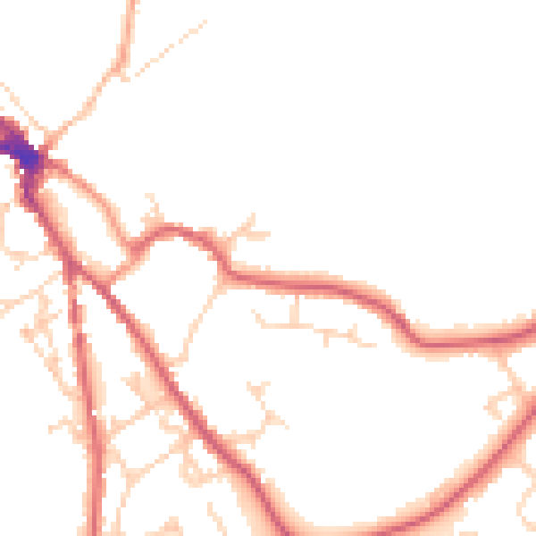 Daytime road noise heatmap for NR35 1HS