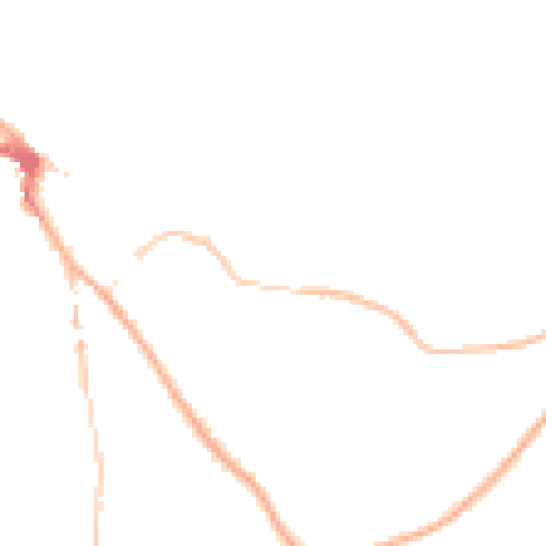 Night-time road noise heatmap for NR35 1HS