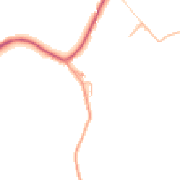 Daytime road noise heatmap for NR35 1NX