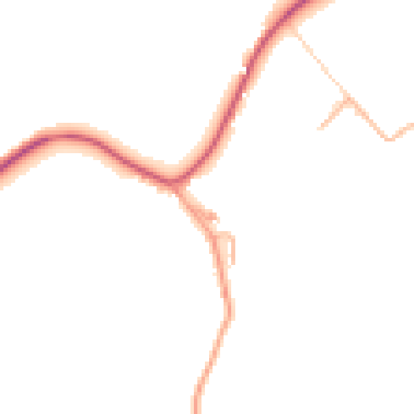 Daytime road noise heatmap for NR35 1NY