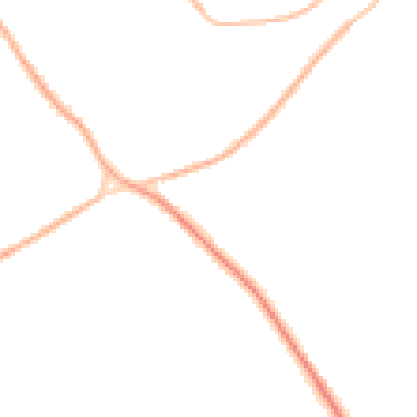 Night-time road noise heatmap for NR35 1RY