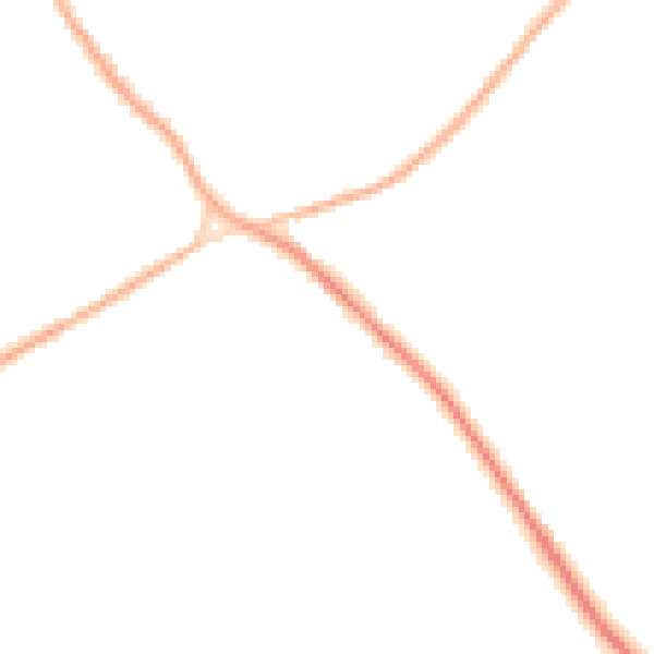 Night-time road noise heatmap for NR35 1SF