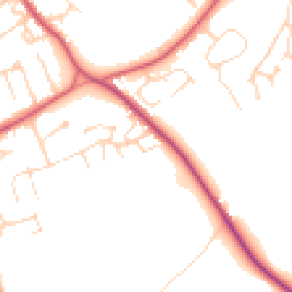 Daytime road noise heatmap for NR35 1SG
