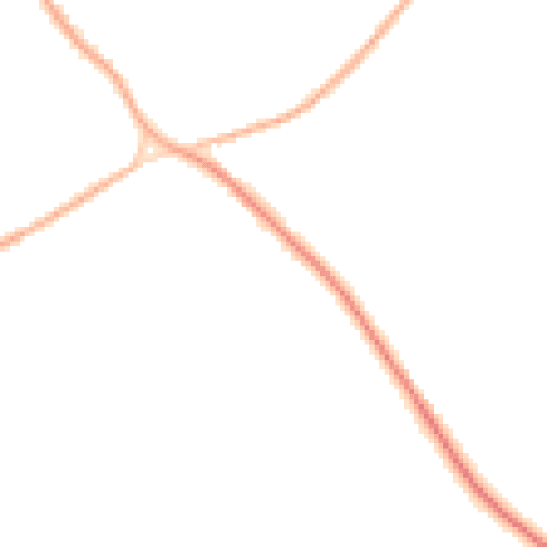 Night-time road noise heatmap for NR35 1SG