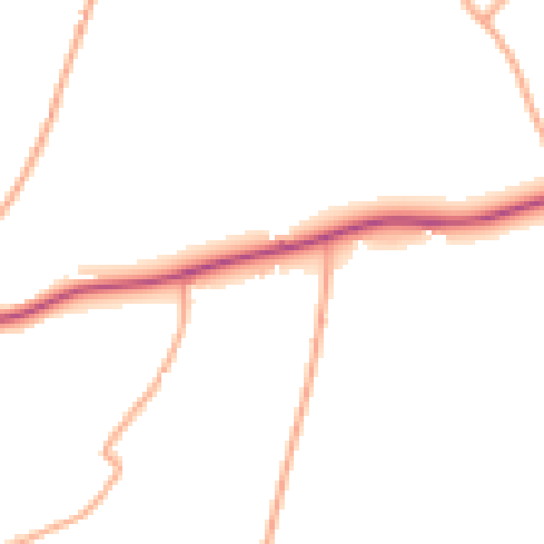 Daytime road noise heatmap for NR35 1TD