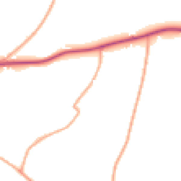 Daytime road noise heatmap for NR35 1TE