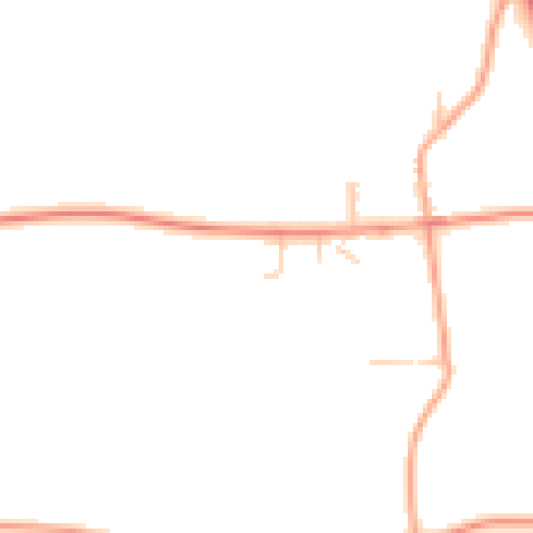 Daytime road noise heatmap for NR35 2DS