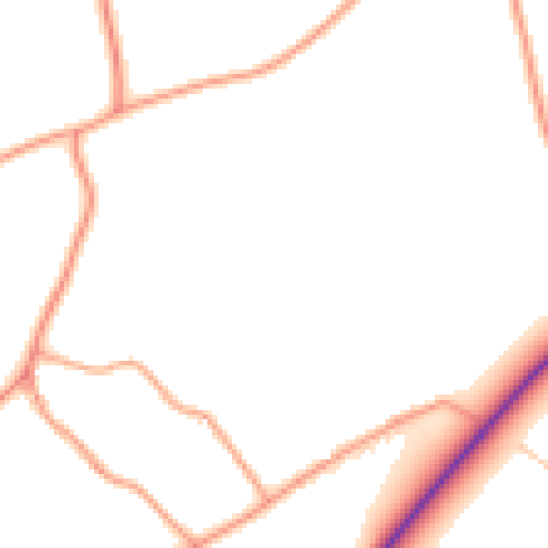 Daytime road noise heatmap for NR35 2EN