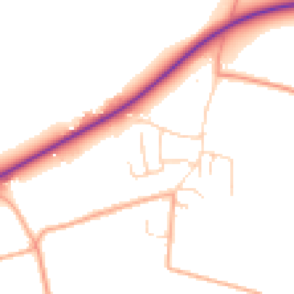 Daytime road noise heatmap for NR35 2HD