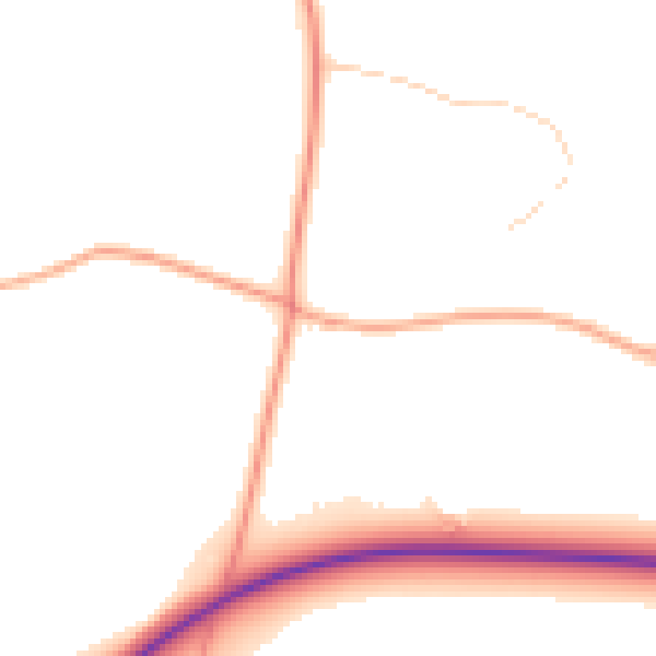 Daytime road noise heatmap for NR35 2HL