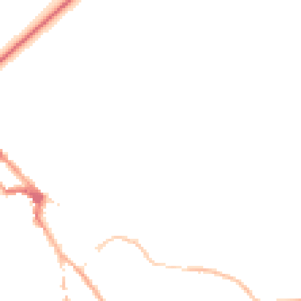 Night-time road noise heatmap for NR35 2JG