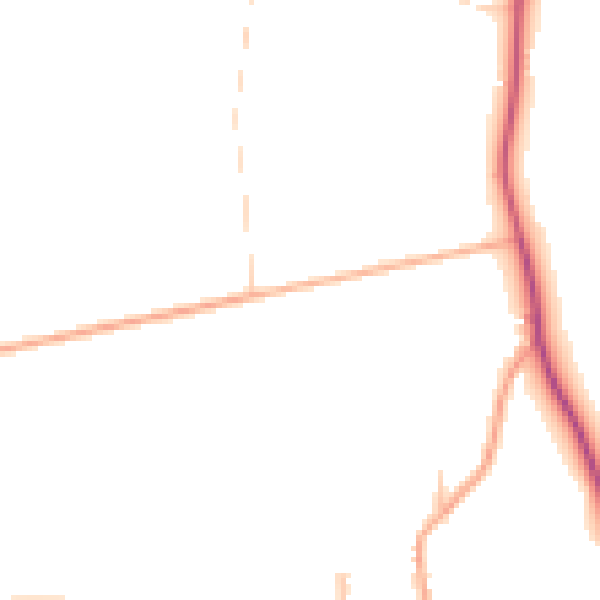 Daytime road noise heatmap for NR35 2NB