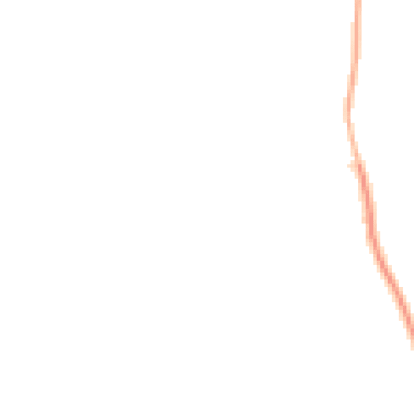 Night-time road noise heatmap for NR35 2NB