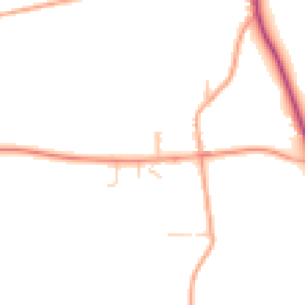 Daytime road noise heatmap for NR35 2NJ