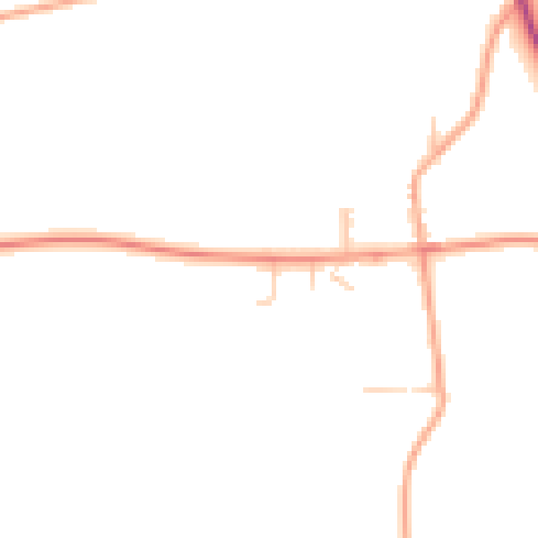 Daytime road noise heatmap for NR35 2NW
