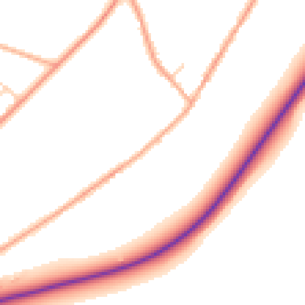 Daytime road noise heatmap for NR35 2PA
