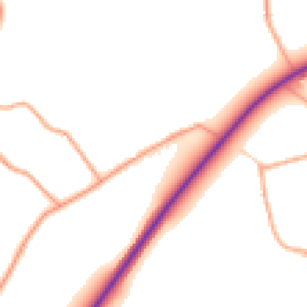 Daytime road noise heatmap for NR35 2PG