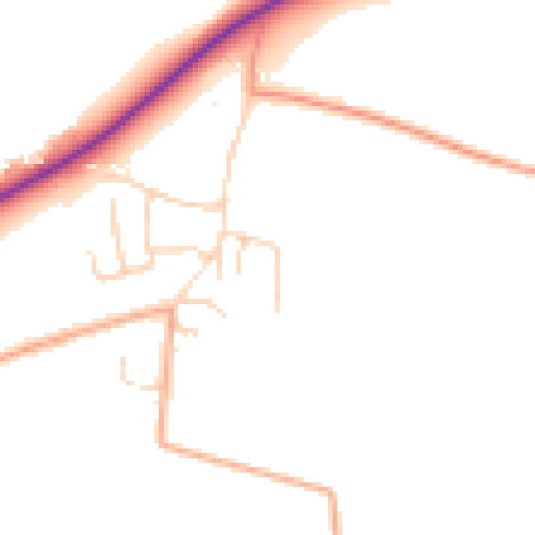 Daytime road noise heatmap for NR35 2PP
