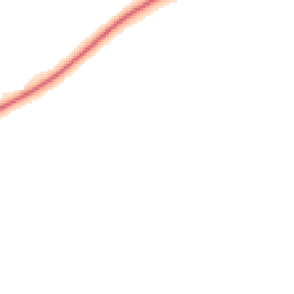 Night-time road noise heatmap for NR35 2PP