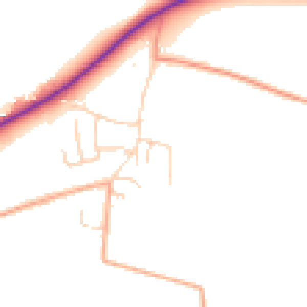Daytime road noise heatmap for NR35 2PR