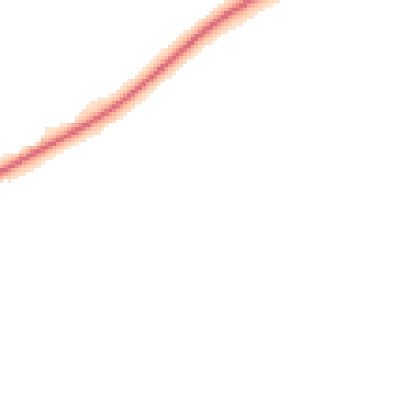 Night-time road noise heatmap for NR35 2PS
