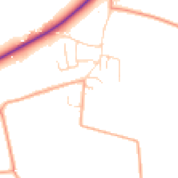 Daytime road noise heatmap for NR35 2PU