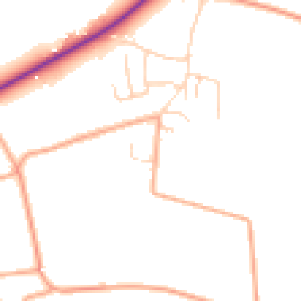 Daytime road noise heatmap for NR35 2PX