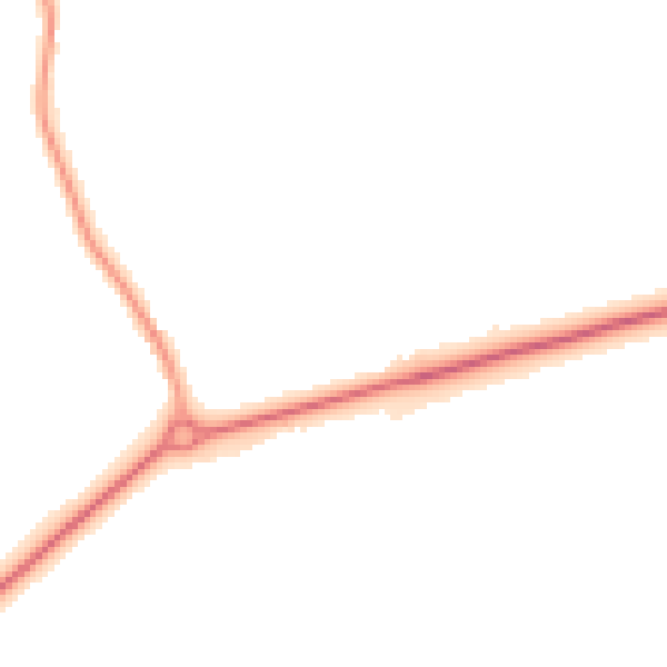 Night-time road noise heatmap for NR35 2QB