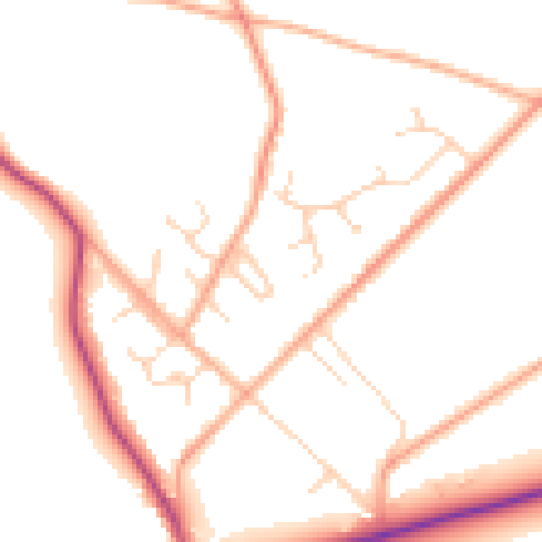 Daytime road noise heatmap for NR35 2QP