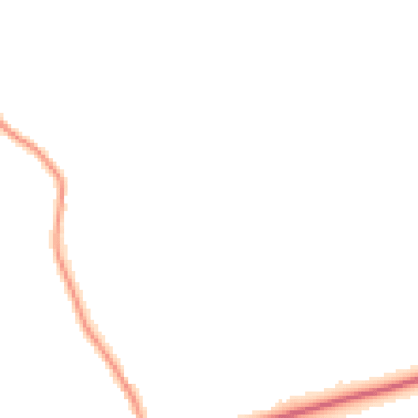 Night-time road noise heatmap for NR35 2QP