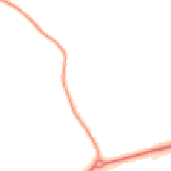 Night-time road noise heatmap for NR35 2QX