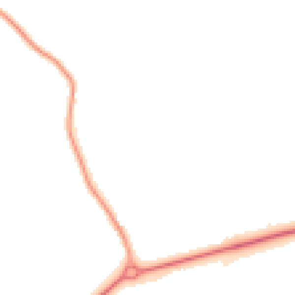 Night-time road noise heatmap for NR35 2QZ
