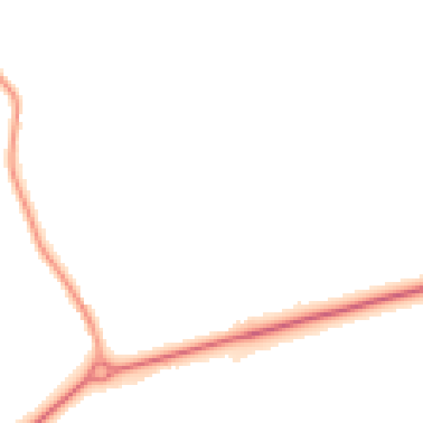 Night-time road noise heatmap for NR35 2RB
