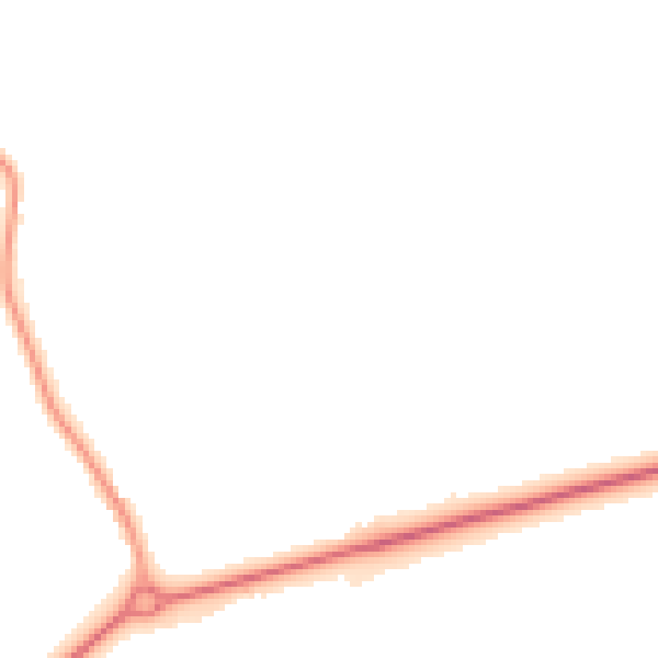 Night-time road noise heatmap for NR35 2RD