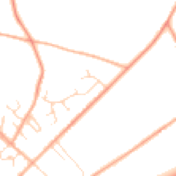 Daytime road noise heatmap for NR35 2RE