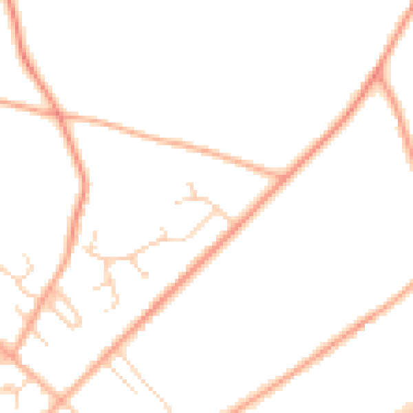 Daytime road noise heatmap for NR35 2RF