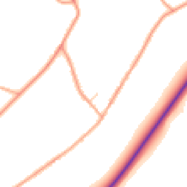Daytime road noise heatmap for NR35 2RR