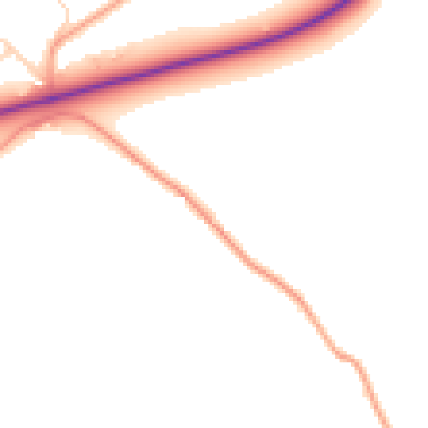 Daytime road noise heatmap for NR35 2RS